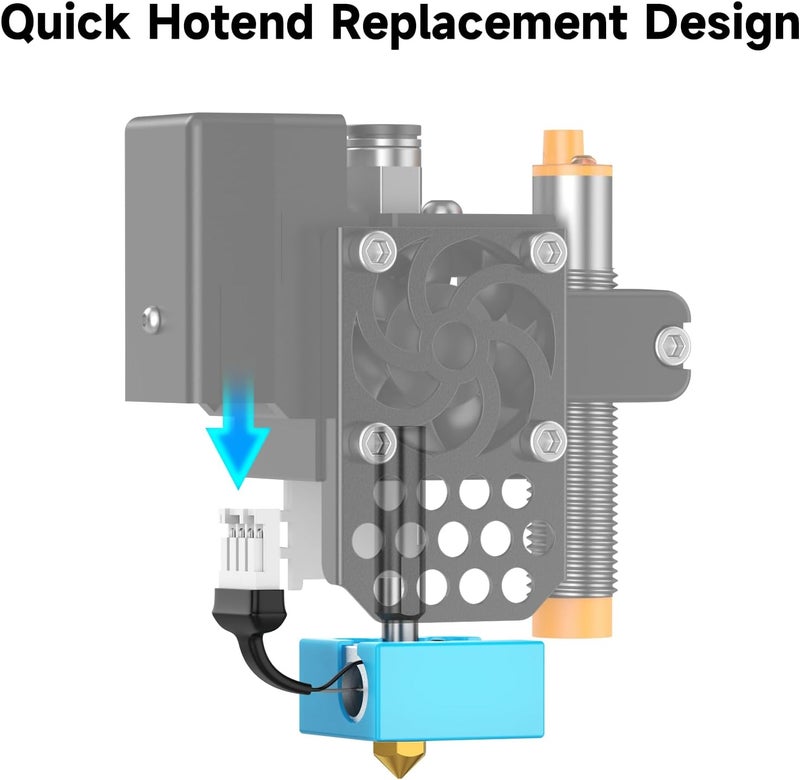 HEPHI3D Hotend Kit for Tina2BasicV9 Tina2S V10 3D Printers, Hotend Nozzle Assembly Kits with 10P Cable - Image 3